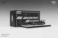Honda S2000 Metallic Black Spoon Sports Micro Turbo 1/64 scale