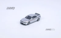 Nissan Skyline GT-R R33 Tuned by Mine's Silver Inno64 1/64 scale