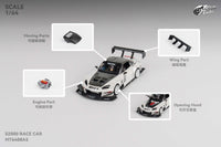 Honda S2000 Metallic White Micro Turbo 1/64 scale