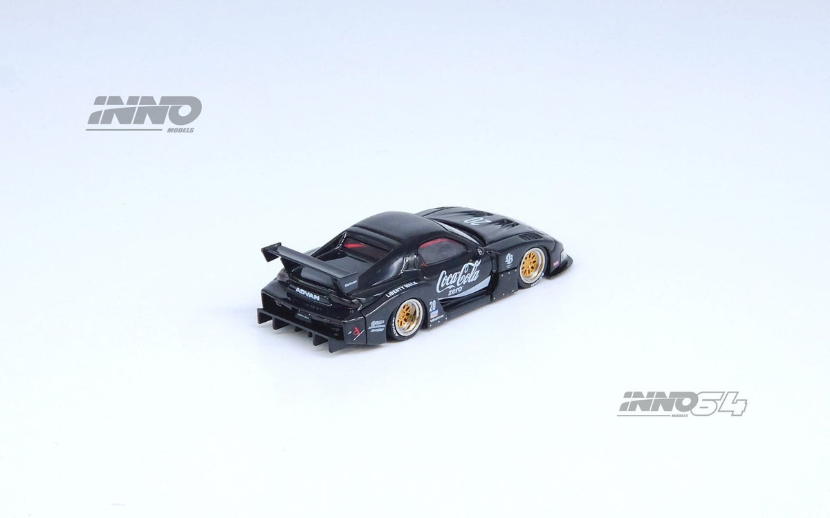 Mazda RX7 FD3S Liberty Walk Super Silhouette Black Coca-Cola Inno64 1/64 scale