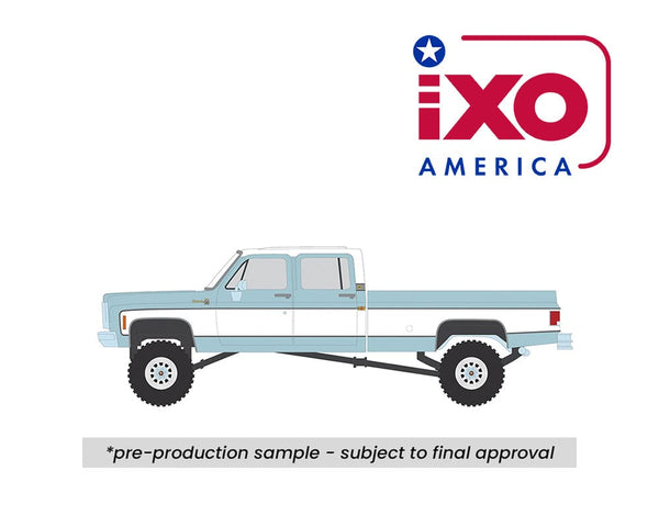1978 Chevrolet Silverado K30 Crew Cab Fleetside Lifted Blue with White Limited Edition XO Model 1:64