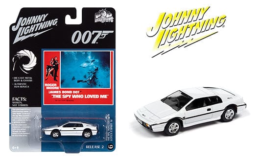 James Bond 007 The Spy Who Love Me Lotus Esprit SI White Johnny Lightning 1:64 Pop Culture Mini GT