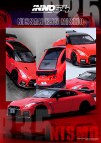 Nissan Skyline GT-R R35 Nismo Red Inno64 1/64 scale