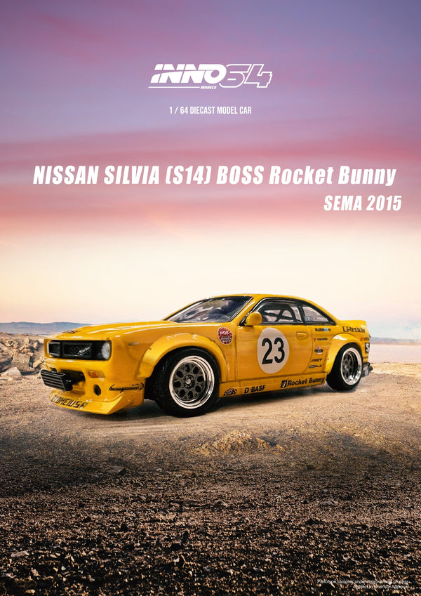Nissan Silvia S4 Boss Rocket Bunny Sema 2015 Inno64 1/64 scale diecast