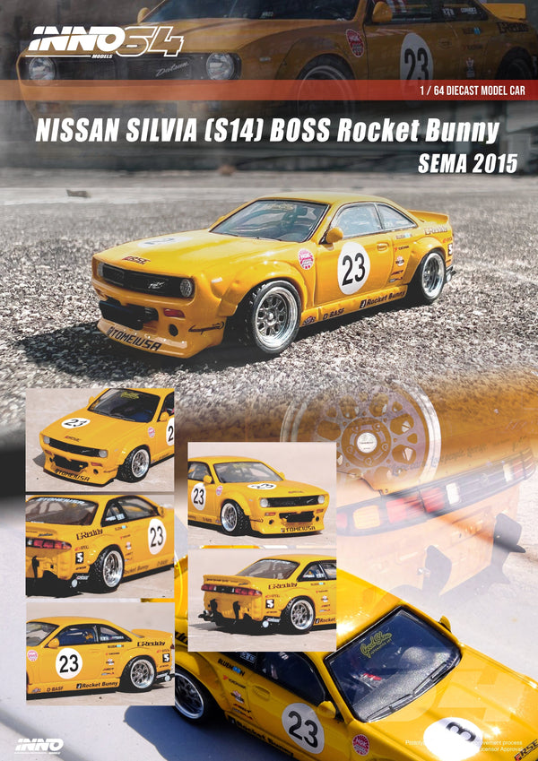 Nissan Silvia S4 Boss Rocket Bunny Sema 2015 Inno64 1/64 scale