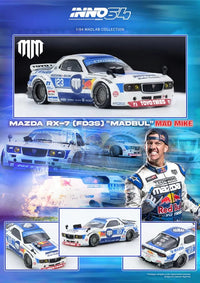 Mazda RX7 FD3S Pandem Rocket Bunny MADBUL MADLAB Mad MIke COLLECTION 001 Inno64 1/64 scale