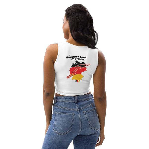 Nurburgring German Circuit Crop Top woman active gear motor streetwear car culture