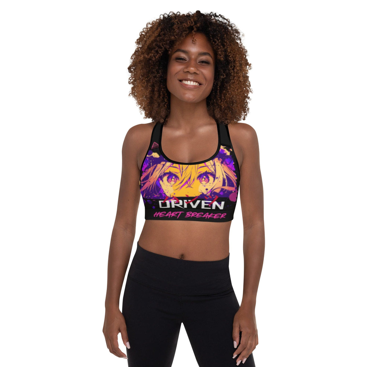 anime Heart Breaker Padded Sports Bra