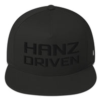 Hanz Driven Flat Bill Cap Black on Black