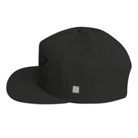 Hanz Driven Flat Bill Cap Black on Black