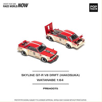 Skyline GT-R V8 Drift Hakosuka Watanabe 1/64 Pop Race