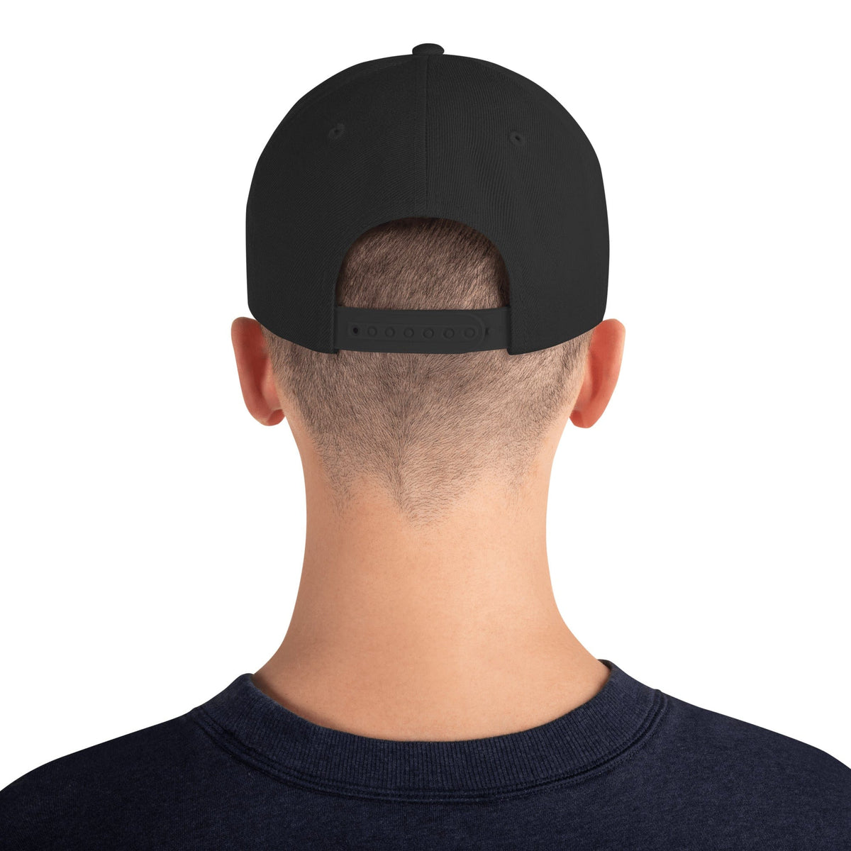 1/64 Life Snapback Hat White on Black