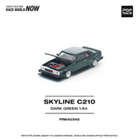 (Pre-order) Nissan Skyline C210 Dark Green Pop Race 1/64 scale