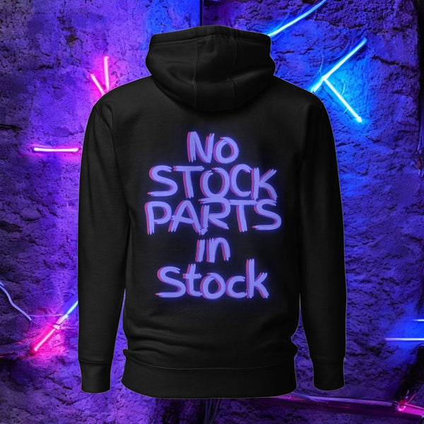 No stock parts in stock hoodie Hanz Driven