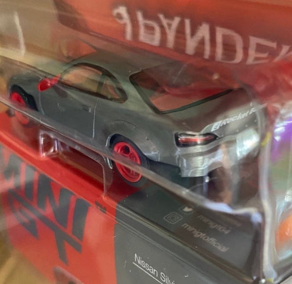 Chase Nissan Silvia S15 Rocket Bunny Red Mini GT 1/64 scale