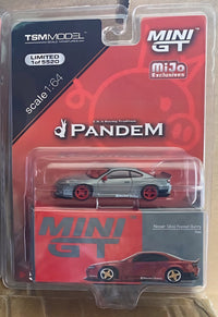 Chase Nissan Silvia S15 Rocket Bunny Red Mini GT 1/64 scale