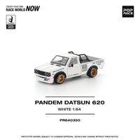 (Pre-order) Pick up truck Pandem Datsun 620 White 1/64 scale Pop Race