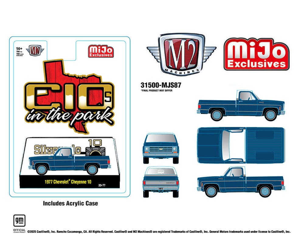 1977 Chevrolet Cheyenne 10 C10s In The Park Blue Limited Edition M2