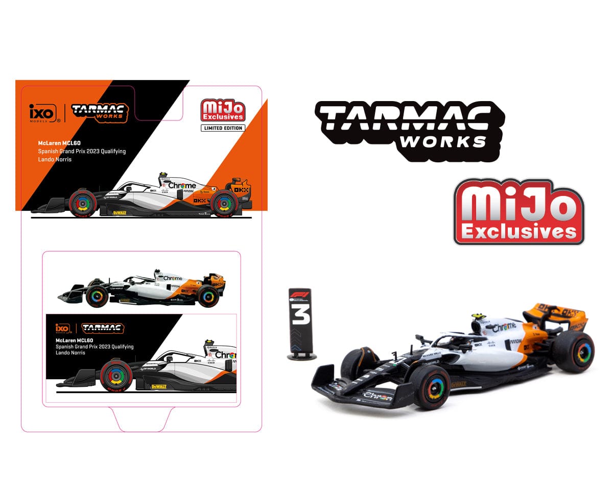 McLaren MCL60 Spanish Grand Prix 2023 F1  Lando Norris Tarmac Works 1/64