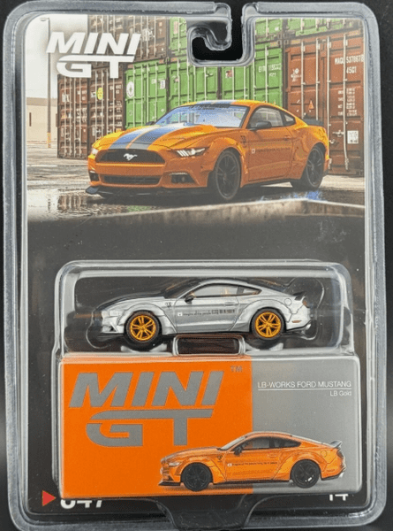 Chase LB Works Ford Mustang Gold Mini GT 1/64 scale