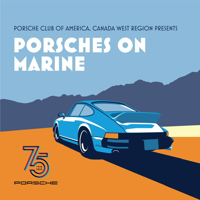 Porsches on Marine: Fathers Day Show & Shine at Dundarave Village in West Vancouver