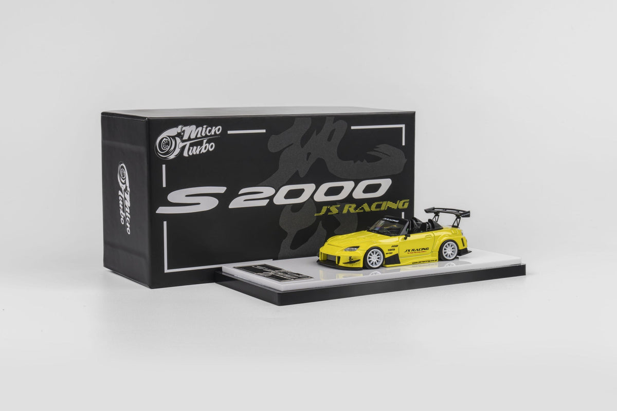 JS Racing Honda S2000 Yellow Micro Turbo 1/64 scale (pre-order)