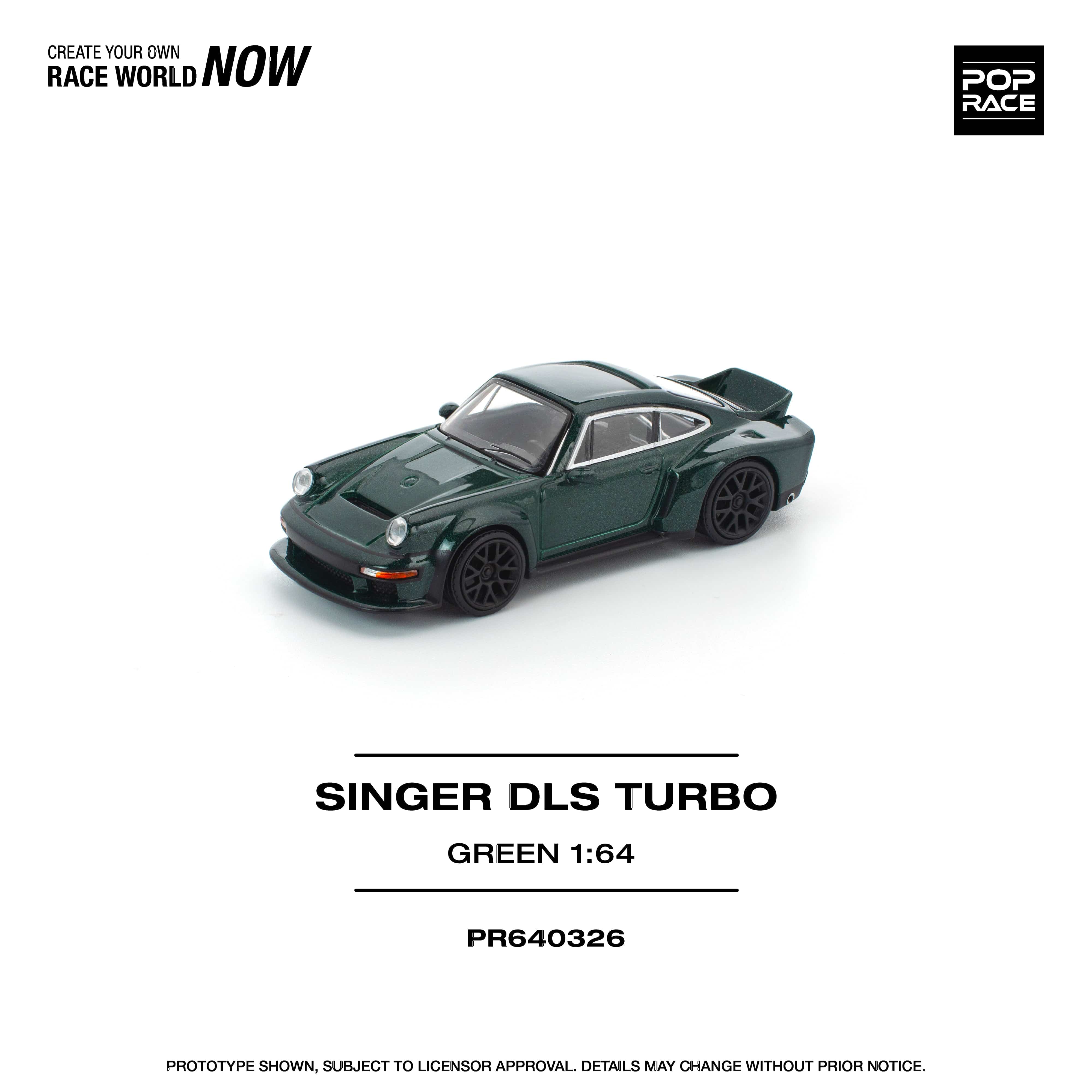 Porsche Singer DLS Turbo Study Track Orange 1/64 scale Pop Race