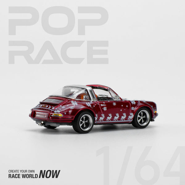 Porsche Singer Targa Red Christmas Limited Edition 1/64 scale Pop Race