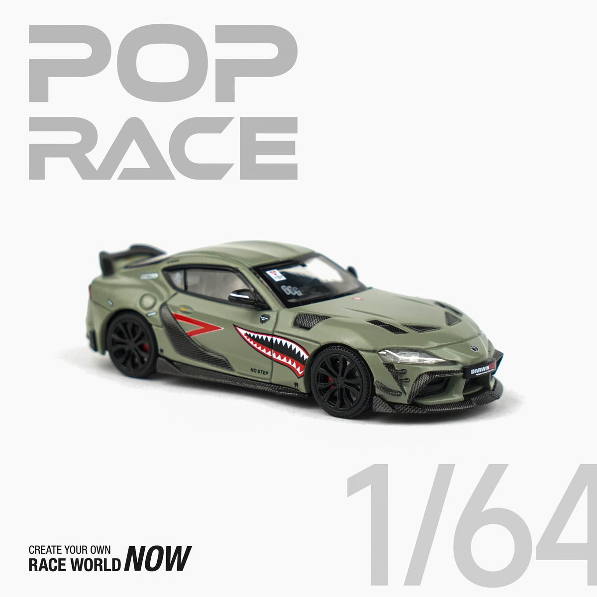 Toyota Supra Darwin Pro 6G NWB A90 Green 1/64 scale Pop Race