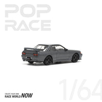 Nissan Skyline GTR R-32 Gun Metal Grey Pop Race 1/64