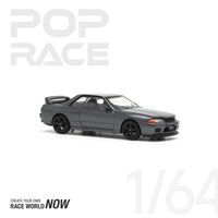 Nissan Skyline GTR R-32 Gun Metal Grey Pop Race 1/64