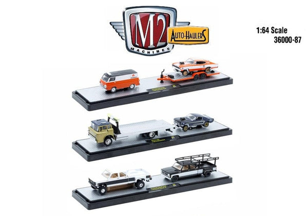 M2 Machines 1:64 Auto-Haulers Release 87 Assortment 3x Hauler set