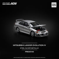 Mitsubishi Lancer Evolution IV Steel Silver miniature car