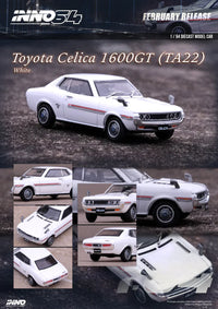 Toyota Celica 1600GT TA22 White Inno64 1/64 scale