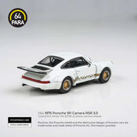 1974 Porsche 911 Carrera RSR 3.0 Grand Prix White Para64 1:64 scale