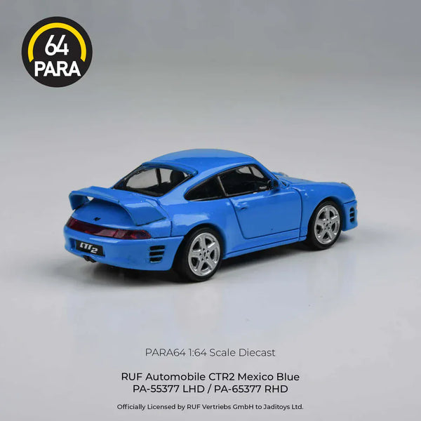 Porsche RUF Automobile CTR2 Mexico Blue Para64 1:64 scale