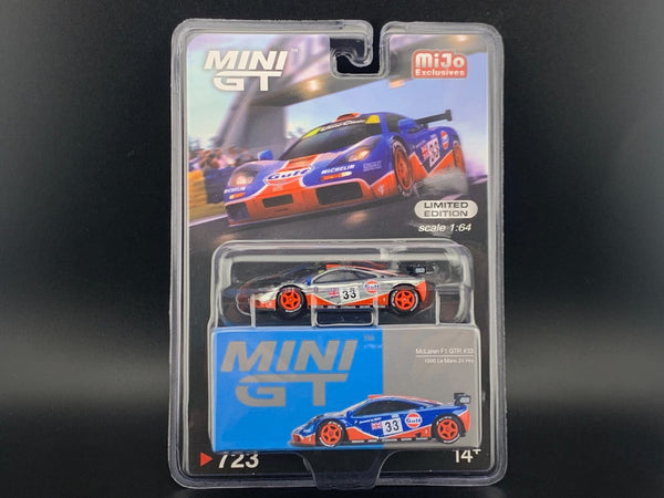 Chase McLaren F1 GTR #33 1996 Le Mans 24Hr Gulf Mini GT 1:64 scale