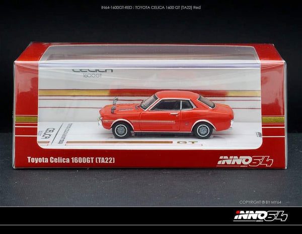 Toyota Celica 1600GT TA22 Red Inno64 1/64 scale
