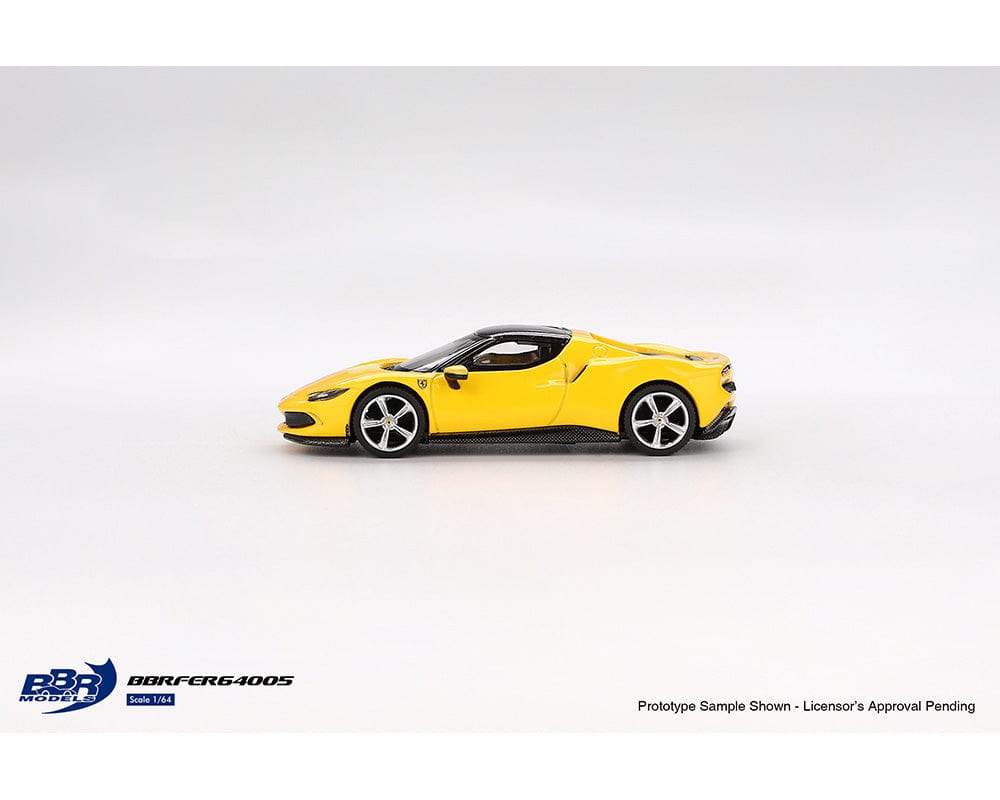 BBR Models 1:64 Ferrari 296 GTB Giallo Modena Yellow Limited Edition