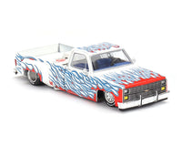 Chevrolet Silverado Dually on Fire V2 with Flames Kaido House Mini GT 1/64 scale KHMG157