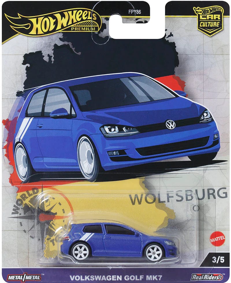 Hot Wheels car Culture World Tour Volkswagen Golf MK7