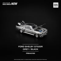 Ford Mustang Shelby GT500R Grey Black Pop Race 1/64 scale