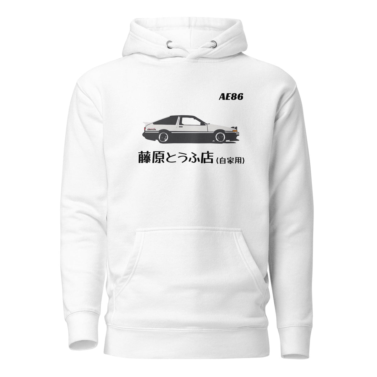Fujiwara Tofu Shop AE86 Hoodie White Initial D