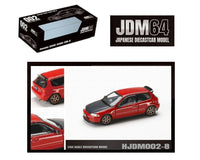 Honda Civic (EG6) SIR-II JDM Style Milano Red with Carbon Hood Hobby Japan 1:64