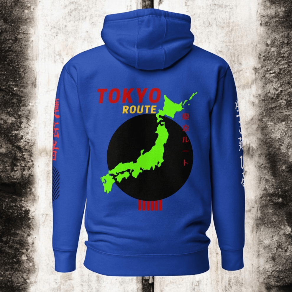 Tokyo Route Hantsu Driven Hoodie v2 Blue