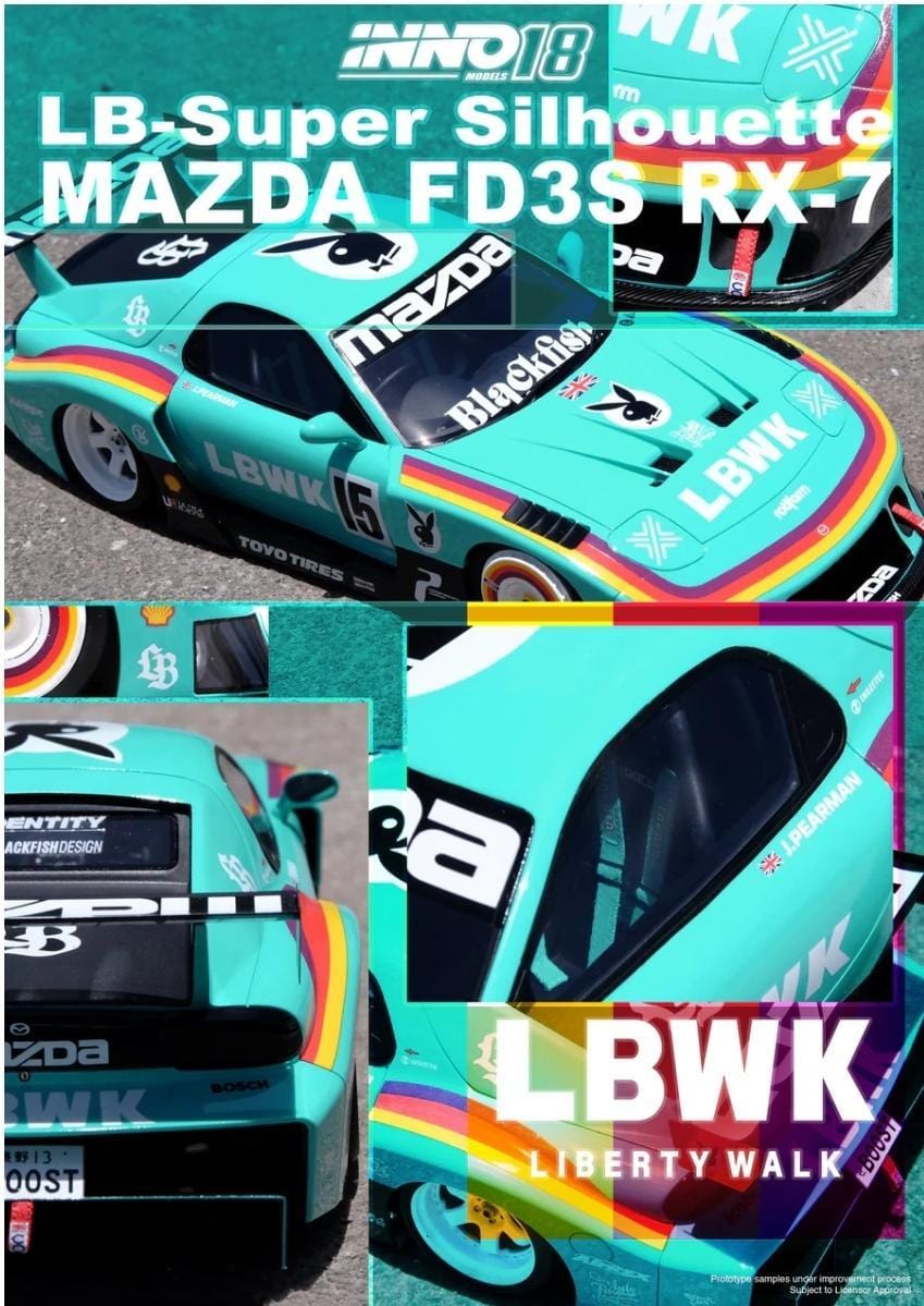 Mazda RX-7 FD3S LB- Super Silhouette INNO18 1/18 RESIN LBWK (pre-order)