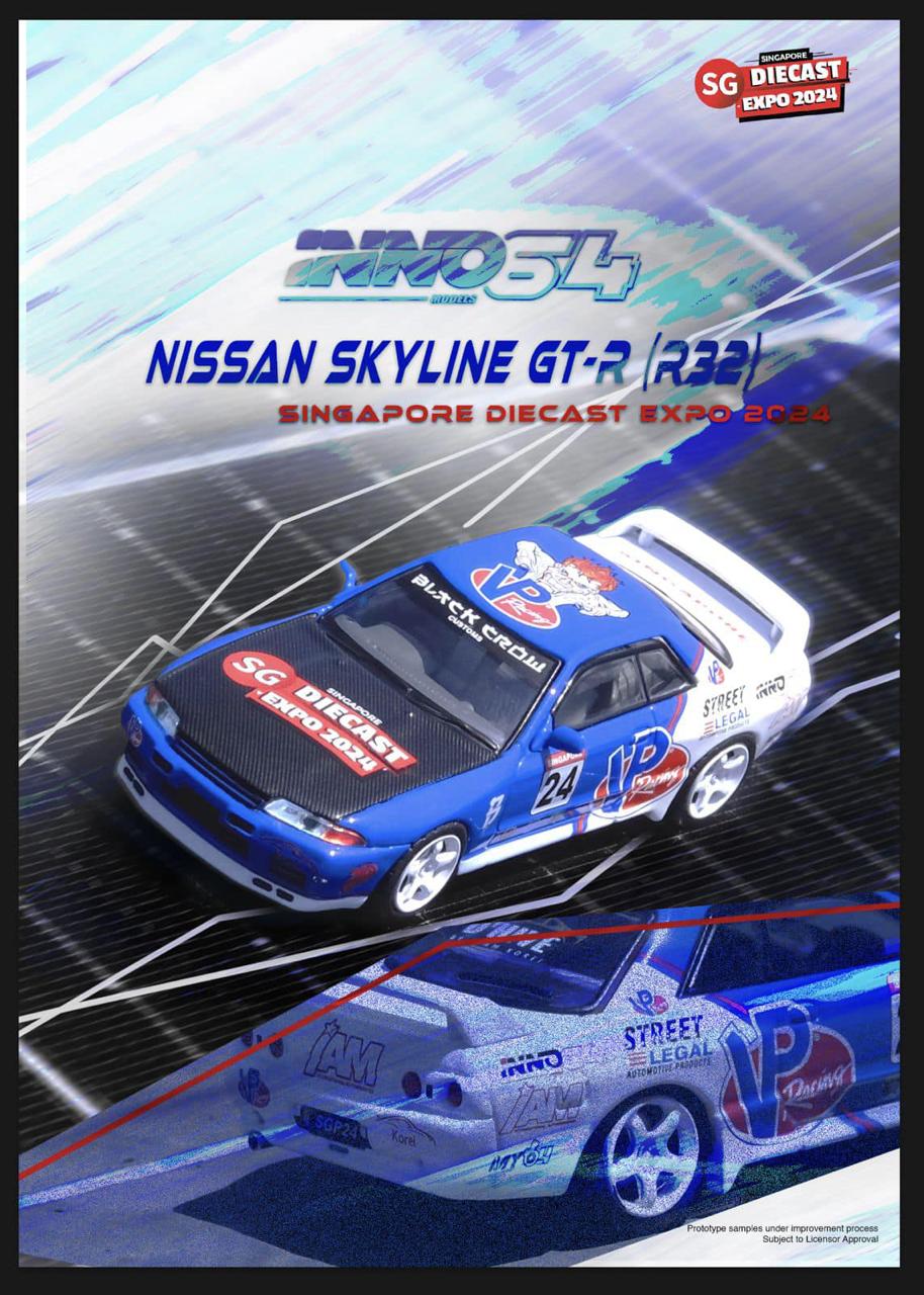 Nissan Skyline GT-R R32 Singapore Diecast Expo 2024 Inno64