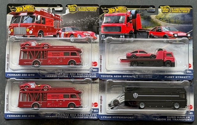 re-stock arriving soon) Hot Wheels Team Transport 2025 H Case 4x