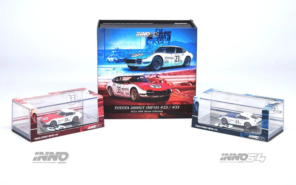 Toyota 2000GT #23 & #33 SCCA 1968 Box Set Collection Special Edition Inno64 1:64 scale