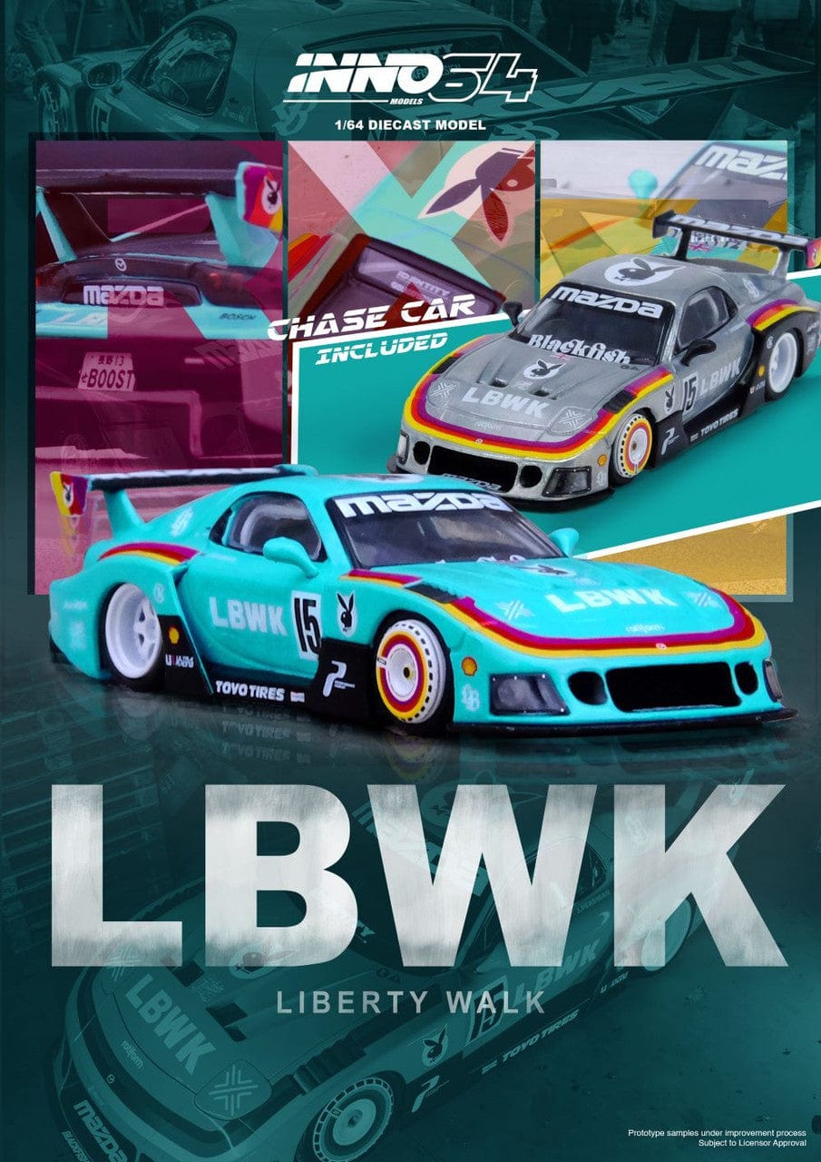 Mazda RX-7 LBWK FD3S Liberty Walk Beijing Hobby Expo Special Edition Inno64  1/64 scale